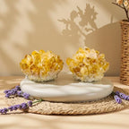 Citrine Crystal Cluster Large Quartz Crystal Formation- Large Yellow Crystal for Positive Energy Authentic Citrine Stone - Citrine Stone Crystal Clusters for Healing