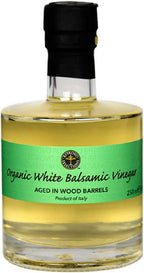Sofia Private Label Organic Balsamic Vinegar - 250ml (8.5 Fl Oz) Glass Bottle Aged Balsamic Vinegar of Modena Italy (White Balsamic Vinegar)