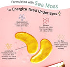 grace & stella Award Winning Under Eye Mask - Birthday Gifts for Women - Gel Eye Patches for Dark Circles, Puffy Eyes, Undereye Bags - Gifts for Mom - Travel Essentials - Vegan (24 Pairs, Gold)