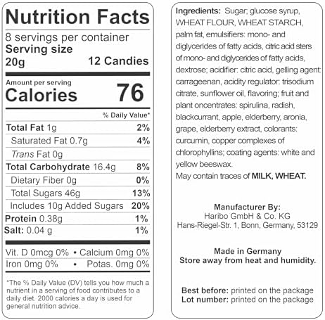Haribo Pico-Balla Gummy Candy 160g