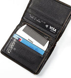 Airisland Dual Action Stainless Steel EDC Credit Card Size Wallet Comb - Anti-Static Hair and Beard Comb for Men