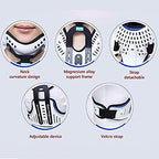 Orthosis Cervical Thoracic Halo Brace, Head Neck Chest Orthosis Adjustable Cervical Thoracic Orthosis U Lumbar Support, Angle Adjustable Breathable
