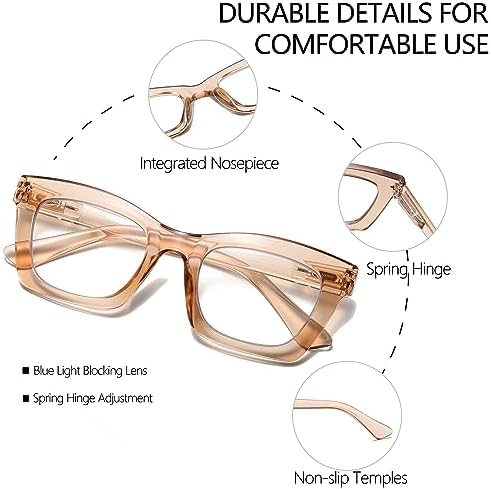 Oprah- Readers for Women - Stylis Style Reading Glasses with Blue Light Blocking and Spring Hinge