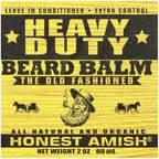 Honest Amish - Heavy Duty Beard Balm - 2 Ounce - Beard Conditioner