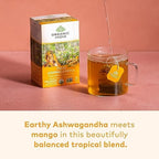 ORGANIC INDIA Calming Tulsi Ashwagandha Herbal Tea - Holy Basil Tea with Ashwagandha Root, Supports Restful Sleep - Adaptogen, Vegan, USDA Certified Organic, Non-GMO - 18 Infusion Bags, 3 Pack