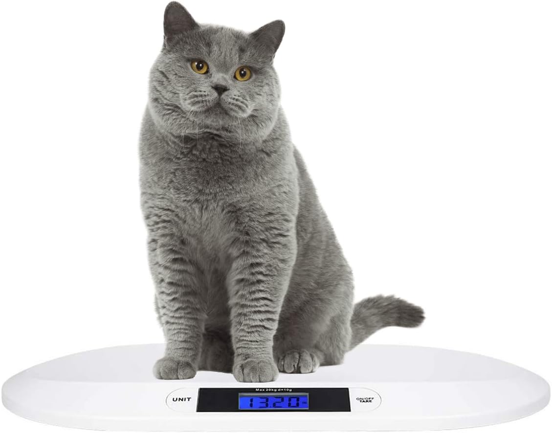 SIKE Feline Scale, Digital Portable Pet Dog Cat Scale; Comfort Baby Scale, 44 Pound Capacity, 3 Weighing Modes, Accurate Digital Scale for Infants, Toddlers, and Babies