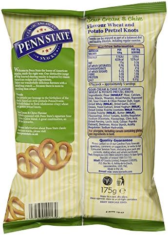 Penn State - Pretzels - Sour Cream & Chive - 175g
