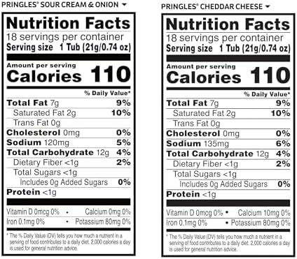 Pringles Potato Crisps Chips, Snack Stacks, Lunch Snacks, Variety Pack (36 Cups)