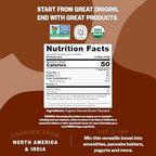 FGO Organic Ground Brown Flaxseed Meal, 2 Pound / 32oz Bulk Powder in Resealable Pouch, Cold Milled for Baking & Smoothies, Grown in USA & Canada (Pack of 1)
