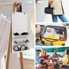 Sunglasses Travel Case,Foldable Eyeglasses Case, Portable Multiple Glasses Case for Women Men Girls