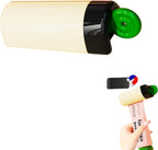 Wall Mounted Magnetic Toothpaste Squeezer,Toothpaste Seat Tube Squeezing Aids,for Various Tube Based Cosmetics and Sauces Squeezer Rollers,1 Pieces,White.