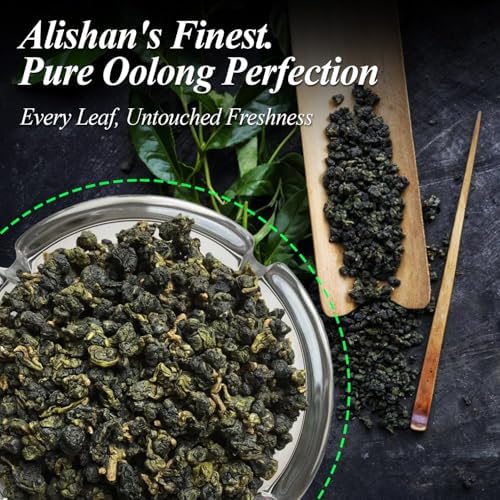 ZONE - 365 Oolong Loose Leaf Tea from Taiwan Alishan District - High Mountain Premium Quality, 70 Cups Fresh Smooth Unsweetened Loose Tea - 150 Gram (pack of 2)