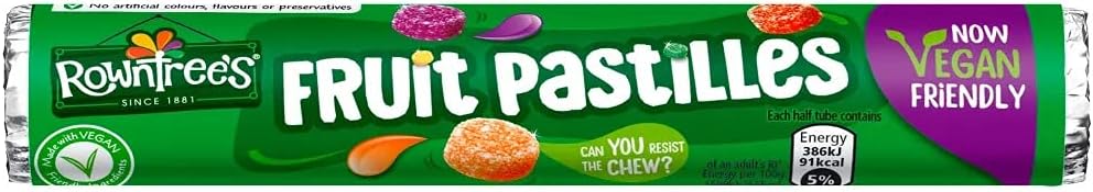 Rowntrees Fruit Pastilles tube Case of 48