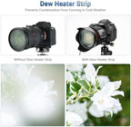 JJC USB Lens Warmer, 80mm-110mm Lens Dew Heater Strip with Temperature Regulator, Condensation Prevention for Telescopes Mirrorless Dsgraphy Lenes Telescope Eyepieces in 3.15"/80mm-4.33"/110mm
