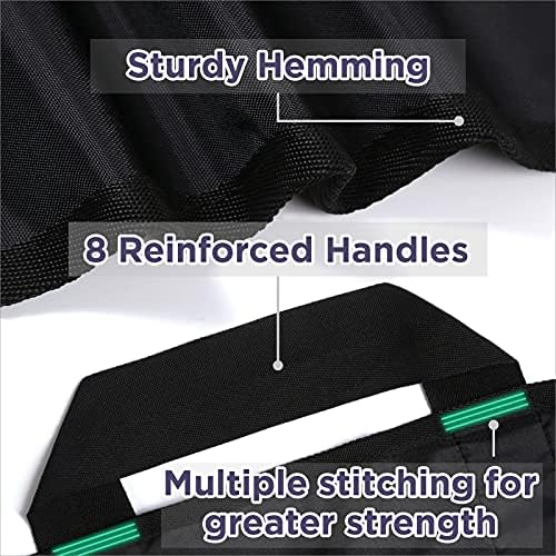 Bed Positioning Pad with Reinforced Handles 48" x 40" Lifting Turning Patient Sheet Transfer Blanket for Caregiver, Bedridden, Elderly, Black