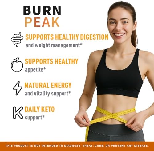 (2 Pack) Burn Peak Capsules - Official BurnPeak Weight Pills Advanced Premium Support, All Natural Burn Peak Pink Salt Trick Supplement for Overall Health & Wellness Reviews, 120 Capsules for 2 Months