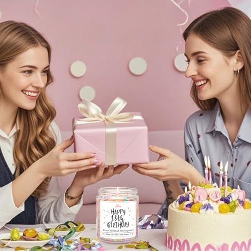 Homsolver 18th Birthday Gifts for Girls Boys, Vanilla Scent Ideas 18th Birthday Candles for Sister, Daughter, Best Friends, Handmade Aromatherapy with 50+ Hour Burn Time, Funny Birthday Decorations