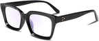 FEISEDY Retro Square Blue Light Blocking Reading Glasses Anti Glare Digital Eyestrain Reader B2479