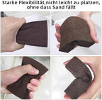 6Pcs Emery Sponge, Nano Carborundum Sponge, Hand Sanding Block, Kitchen Cleaner Tool, Wet and Dry Dual-use, Durable Thick Sanding Sponge Descaling Rust for Home Dish (3.9x2.8x1in)