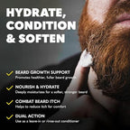 The Beard Club Thickening Leave-In Beard Conditioner for Men – Sandalwood & Ginger Cream – Hydrating Moisturizer, Softener & Lotion – Nourishes, Strengthens & Provides Itch Relief – 4oz