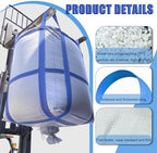 8Pack Aolikebao FIBC Bulk Bag,2 Ton Bag,35.4"L x 35.4"W x 43.3"H,4400lbs SWL Safty Factor 3:1,Woven Polypropylene Bags,Duffle Top #-Shaped Spout Bottom