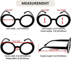 Eyekepper 4-pack Round Reading Glasses for Women Reading - Oversized Ladies Readers +2.75