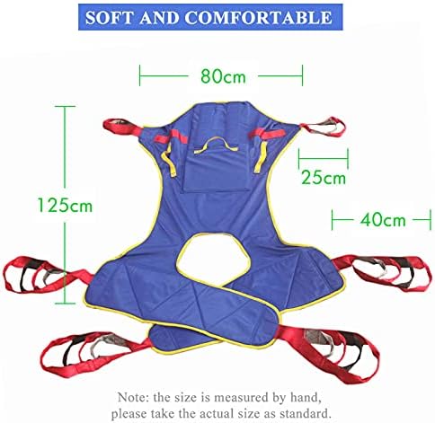 Patient Lift Sling with Commode Opening,Lift Medical Slings,Deluxe Sit-to- Padded Sling,Quicker Easier Safer Transfers and Toileting,A