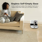 Shark AI Ultra Voice Control Robot Vacuum with Matrix Clean Navigation, Home Mapping, 60-Day Capacity, XL Self-Empty Base for Homes with Pets, Carpet & Hard Floors, Cool Grey, AV2511AE