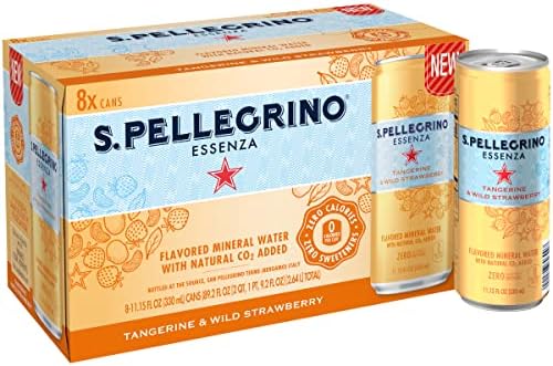 S.Pellegrino Essenza Variety Pack - Blood Orange, Wild Strawberry, Original (unflavored),11.15 Fl. Oz (Pack of 24)