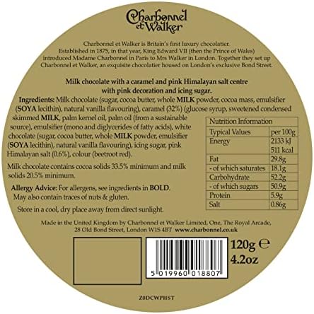 CHARBONNEL ET WALKER Pink Himalayan Salted Caramel Truffles 4.23 oz Made in the United Kingdom
