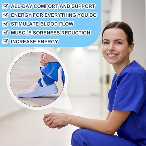 Suhine 20 Pairs Nurse Compression Socks for Women Men for Nurses Week Appreciation Gift Circulation Medical Running Athletic