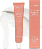 Facial Hair Removal Cream for Women Sensitive Skin - Painless Depilatory Cream for Face Upper Lip Chin & Cheeks with Spatula, 5-Minute At-Home Hair Remover for Pubic, 1.68 Fl Oz