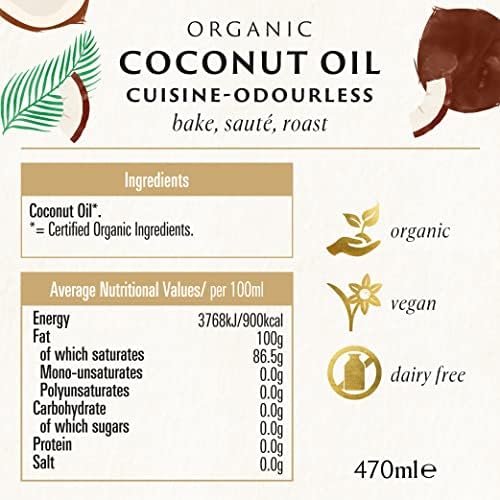 BIONA Organic Coconut Oil, 470 ML