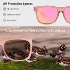 Full Reader Sunglasses Women Men, Womens Mens Reading Sun Glasses Mirroed Pink Blue Lenses Outdoor Not Bifocal Mirrored Pink, 2.0