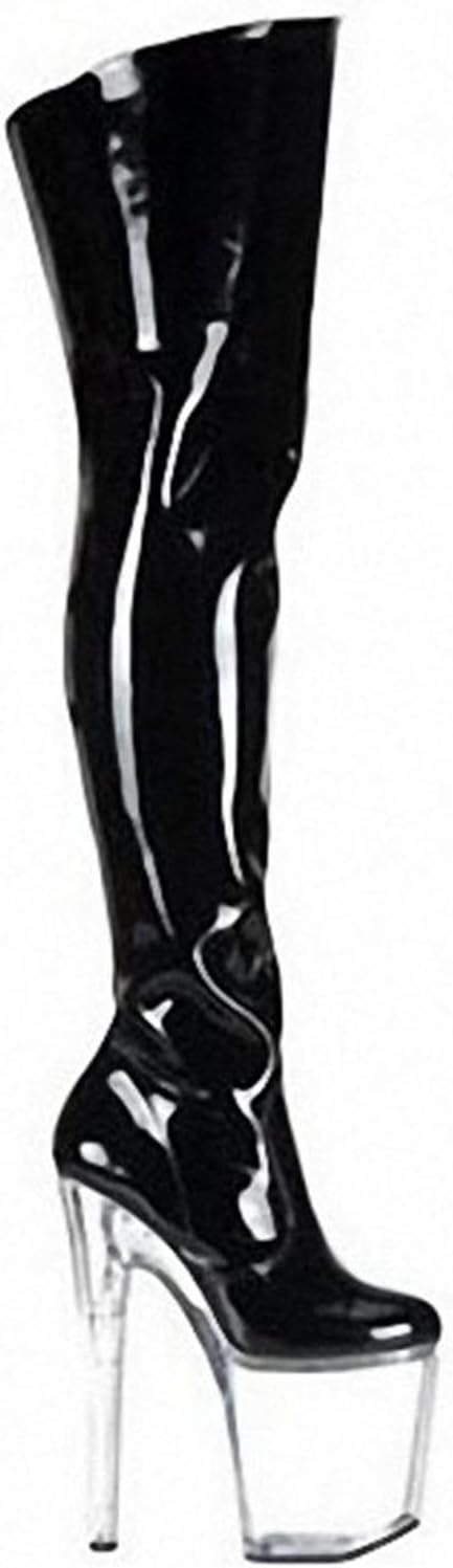 Women's High Heels 20 Cm Over Knee Boots High Heel Ball Boots with Thick Sole