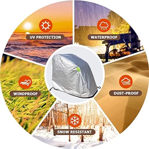 Wheelchair Cover Waterproof Thickened Velvet Lining,Outdoor Mobility Scooter Covers,Travel Storage Power Electric Wheelchair Accessories with Free Carrying Bag (Black)
