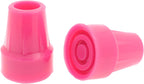 Pair of 7/8" (22mm) Pink Rubber Walking Cane Ferrules Crutch Tips Feet - by Lifeswonderful