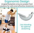 Vive Foot Rocker - Calf Stretcher for Achilles Tendinitis, Heel, Feet, Shin Splint, Plantar Fasciitis Pain Relief - Stretches Strained Leg Muscle - Ankle Wedge Stretch Improves Flexibility (Standard)