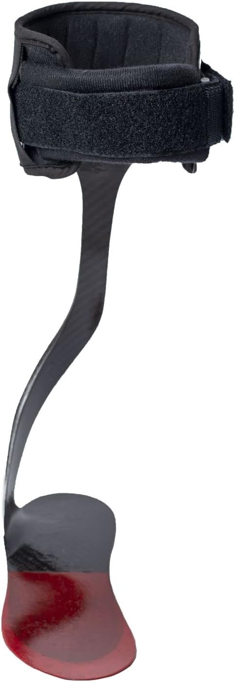Elite Spiral AFO Rehabilitator for Active Individuals- Lightweight Carbon Fiber Ankle Foot Orthosis for Drop Foot, Mild to Moderate Ankle Instability and Limb Spasticity, Gait Assistance PDAC L1951