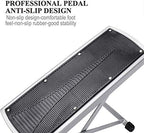 Pedicure Foot Rest, Adjustable Foot Stand with Non-Slip, Toe Separator - Easy at Home, No More Bending or Stretching, Beauty Pedicure Kit (Black)