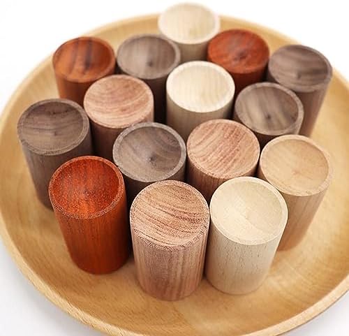 Wooden Essential Oil Diffuser, Wood Cylindrical Shape Diffused Aroma Refreshing Sleep Aid for Indoor Use(Black Walnut)