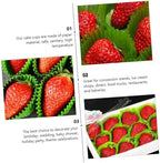 Zerodeko 2000Pcs Green Strawberry Baking Cups Cake Holders High Temperature Resistant Paper Liners for Parties Weddings Birthdays and Home Kitchens