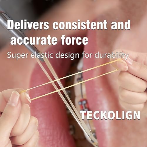 Orthodontic Elastic rubber bands 500 pcs (Medium, 3.5 Oz,1/4,Fox),Teckolign Orthodontic Elastic Rubber Bands, 500 Pack,Great for Dreadlocks, Braids, Tooth Gap, Braids, Dog Bows, Top knots, 5 Pack,with Elastic Placer for Braces. Good Orthodontic Supplies
