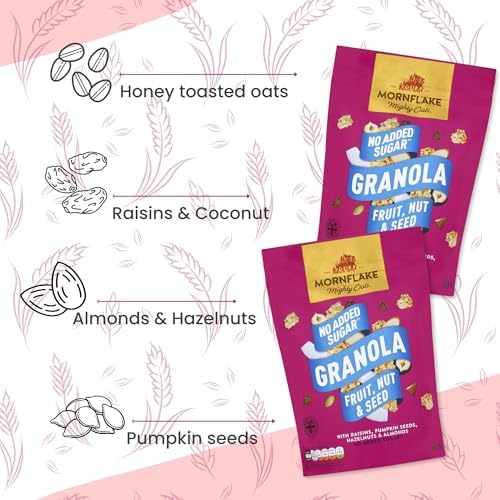 Mornflake Fruit, Nut & Seed Oatbran Granola Pouch 500g - 6 Pack