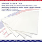 5 Pack Lipo Foam Pads for Post Surgery Ab Board Liposuction Surgery Flattening Abdominal Compression Garments Lipo Foam Sheets 8" x 11"