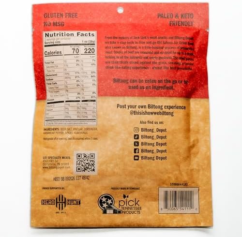 Biltong Depot Habanero Chili Biltong Slices Bundle - 3oz (3 Pack) | Air-Dried Beef Jerky Snack | Spicy Flavor| High Protein | Zero Sugar | Keto & Paleo Friendly | Gluten Free | No Artificial Preservatives | No MSG