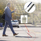 Telescopic Blind Cane - Titanium Alloy Folding Climber Cane That, for The Blind or Visually Impaire, with Screw-in Marshmallow Cane Tip
