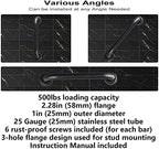 2 Pack Grab Bars 16 Inch, iMomwee Black Bathroom Handle for Elderly, Stainless Steel Safety Bars for Showers and Walls, Handicap Shower Rail Grab Bar, Balanced Support Bars for Senior Disabled