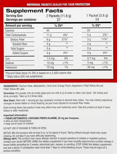 Leader Psyllium Husk Powder Supplement 4-in-1 Fiber for Digestive Health, Plant Based 100% Natural Psyllium Husk Daily Fiber, Sugar Free, Gluten Free, Non-GMO (10 OZ)