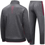 Men's Casual Tracksuit Long Sleeve Sweatsuit Athletic Set Full Zip Running Jogging Sports Jacket and Pants